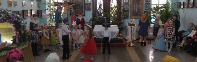 Поздравление с Рождеством от самых маленьких прихожан