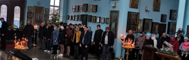 Молодежь техникума на празднике Благовещения